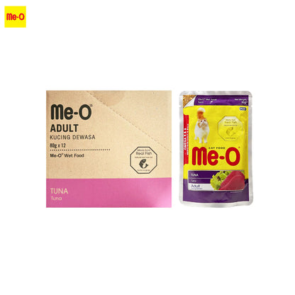 ME-O Cat Wet Pouch for Kitten, Adult and Senior 80g (12pkt/ctn)