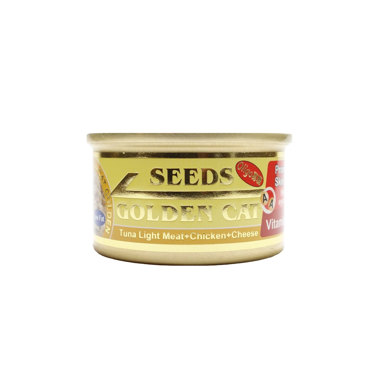 Golden Cat Tuna Light Meat and Chicken  and Cheese 80g