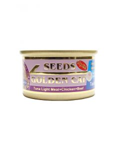 Golden Cat Tuna Light Meat and Chicken and Beef 80g