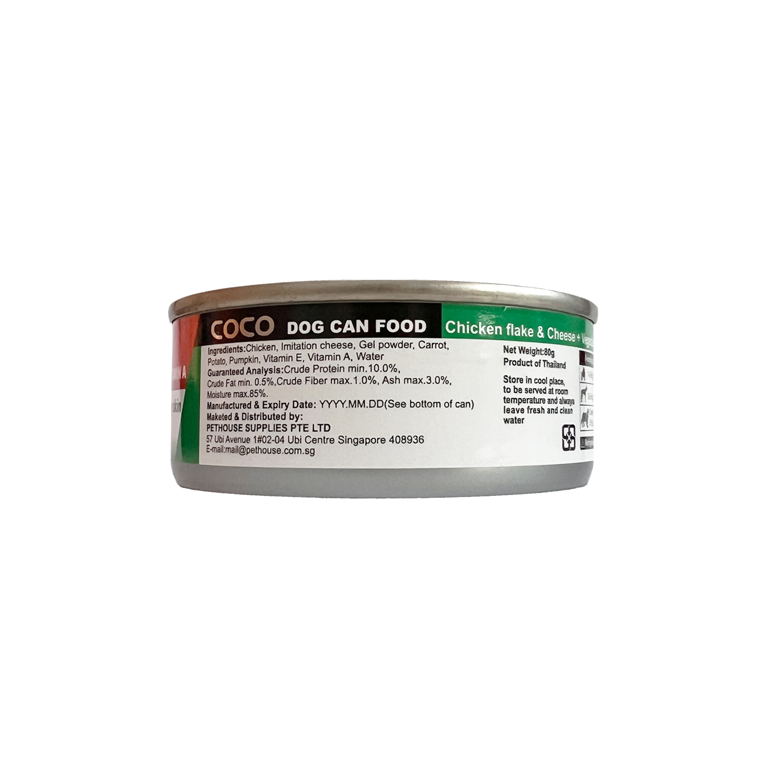 COCO Chicken Cheese And Veg 80g 4719865822578 Back