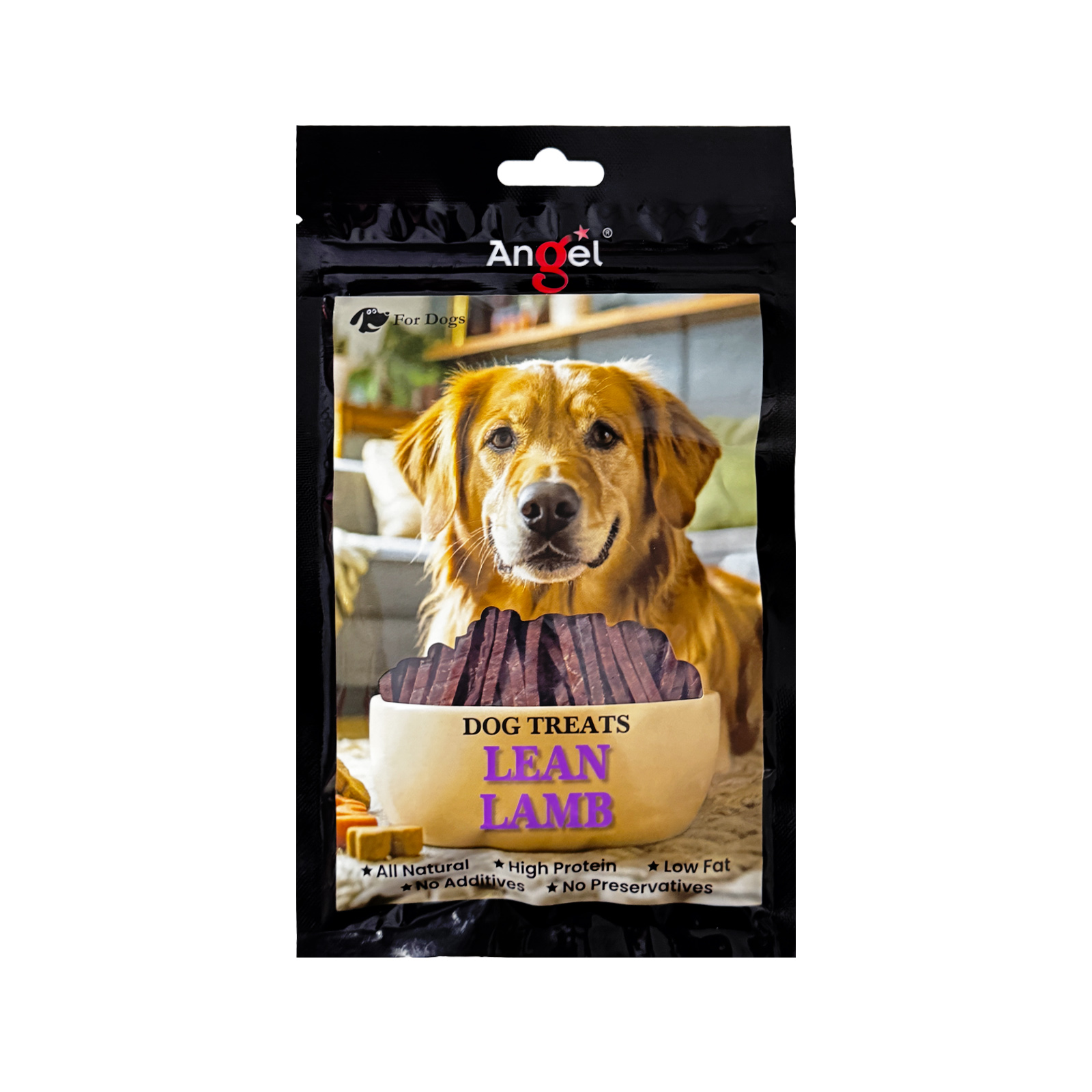 Angel Dog Treats Lean Lamb 100g Front 8886352130099