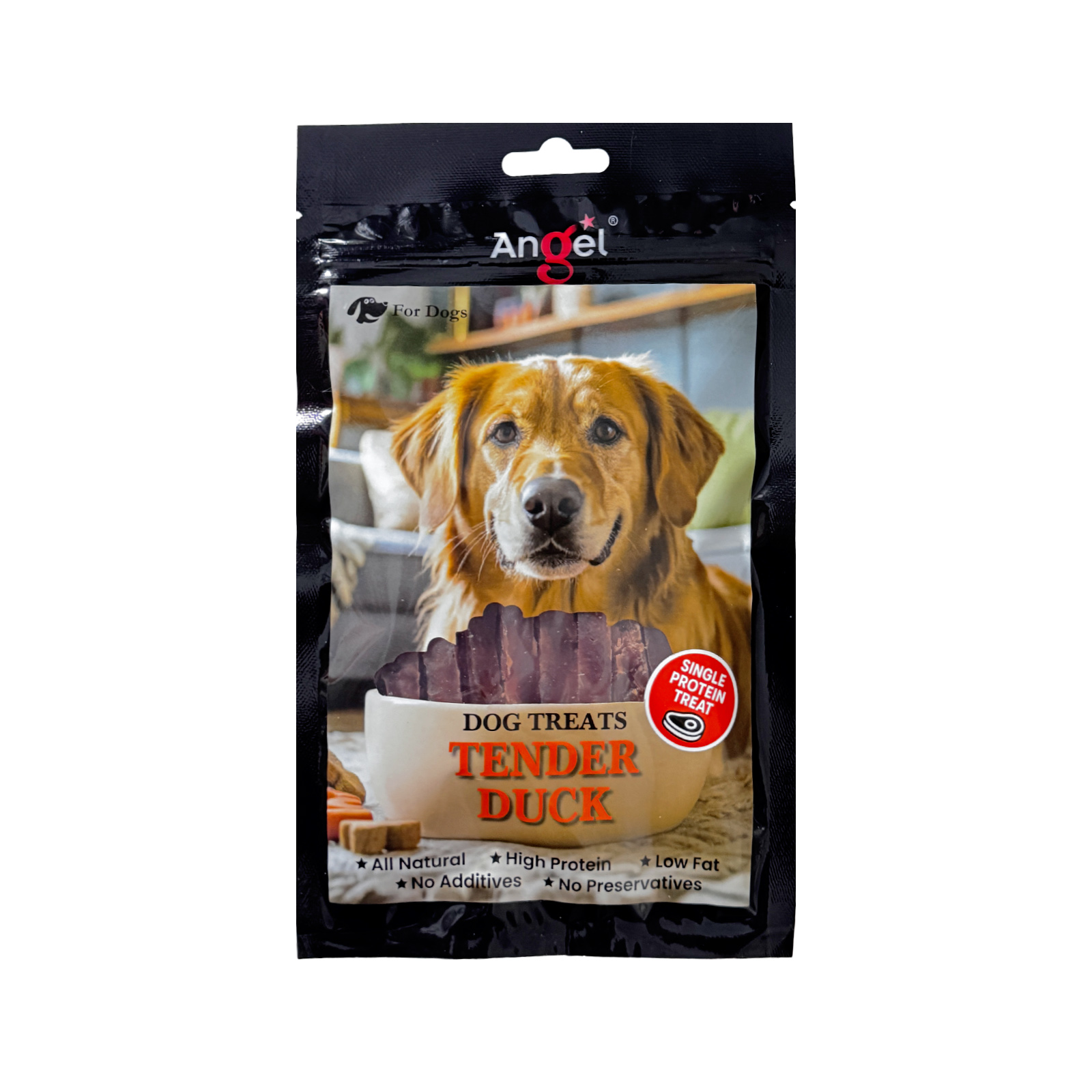 Angel Dog Treats Tender Duck 100g Front 8886352130112