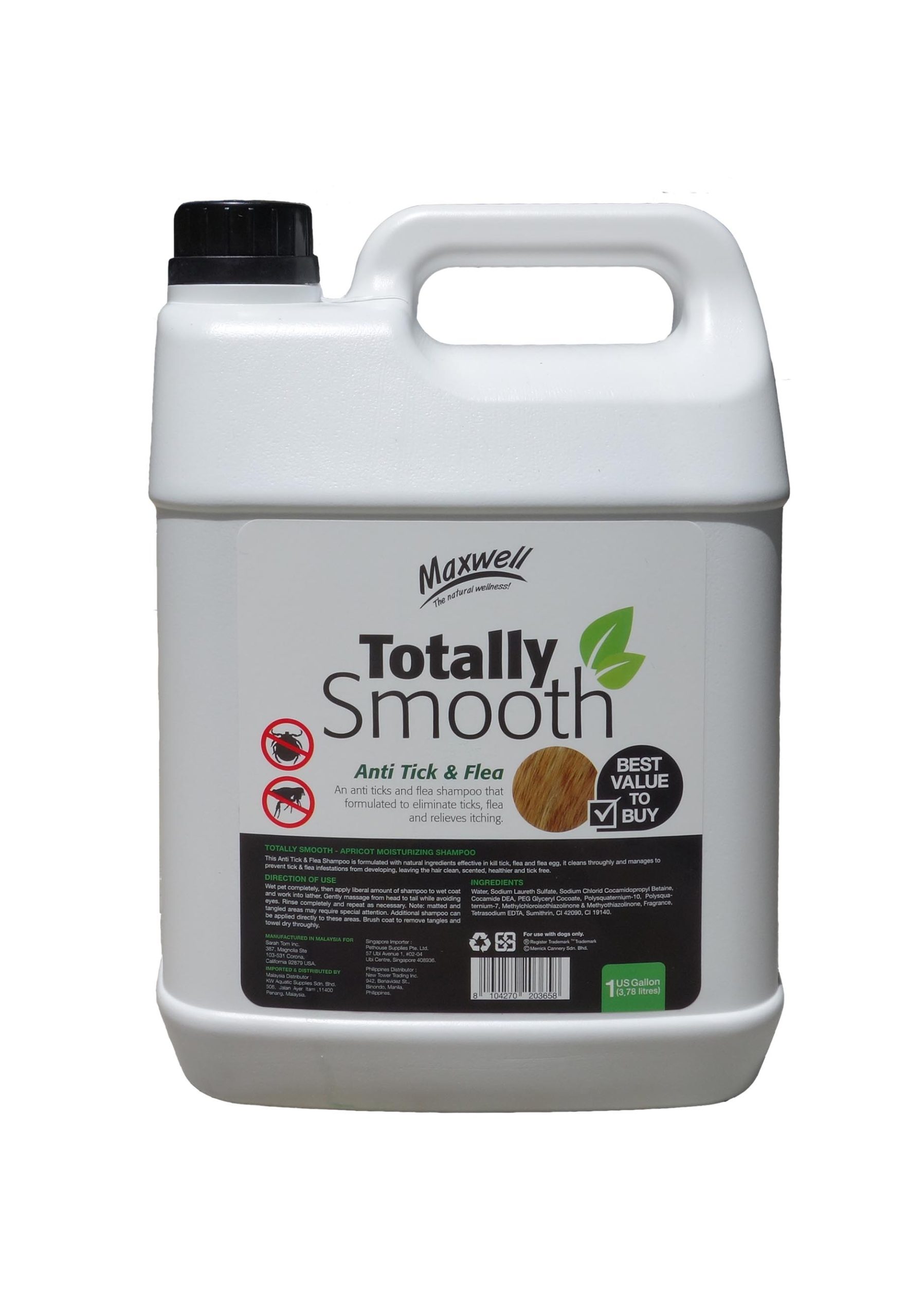 100 Maxwell Anti Tick And Flea Shampoo 4Litres 8104270203658