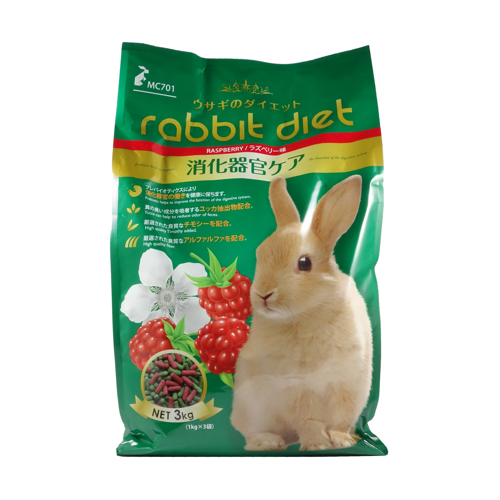 153 Rabbit Diet Raspberry 3kg 8850477750036