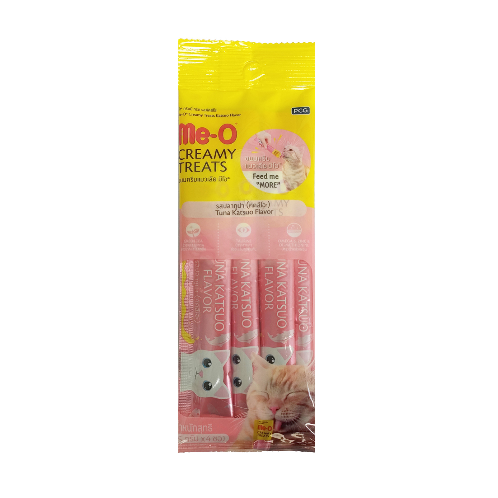 2023 Me O Katsuo Flavor Creamy Treats 15gx4 Front 8850477018617