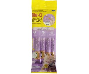Me-O Creamy Treats Tuna with Scallop (15g x 4 Sachets)