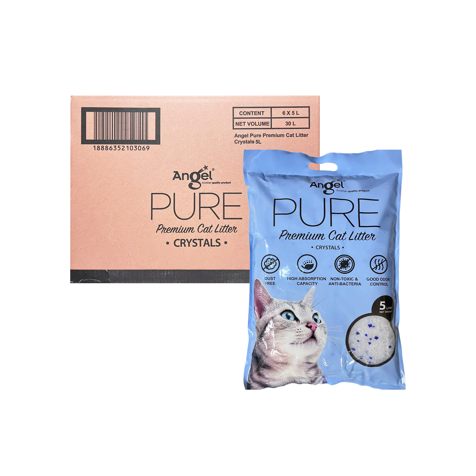 Angel Crystal Litter 5L Ctn