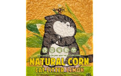 Angel Natural Corn Cat Litter 6L – Lemon