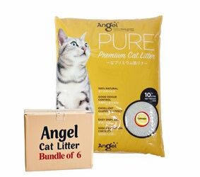 Angel Pure Premium Cat Litter Lemon Scented 10L