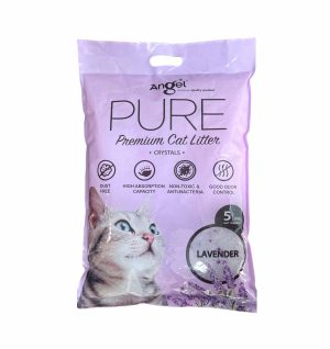 Angel PURE Premium Cat Litter 5L Crystals Lavender Front 8886352103215