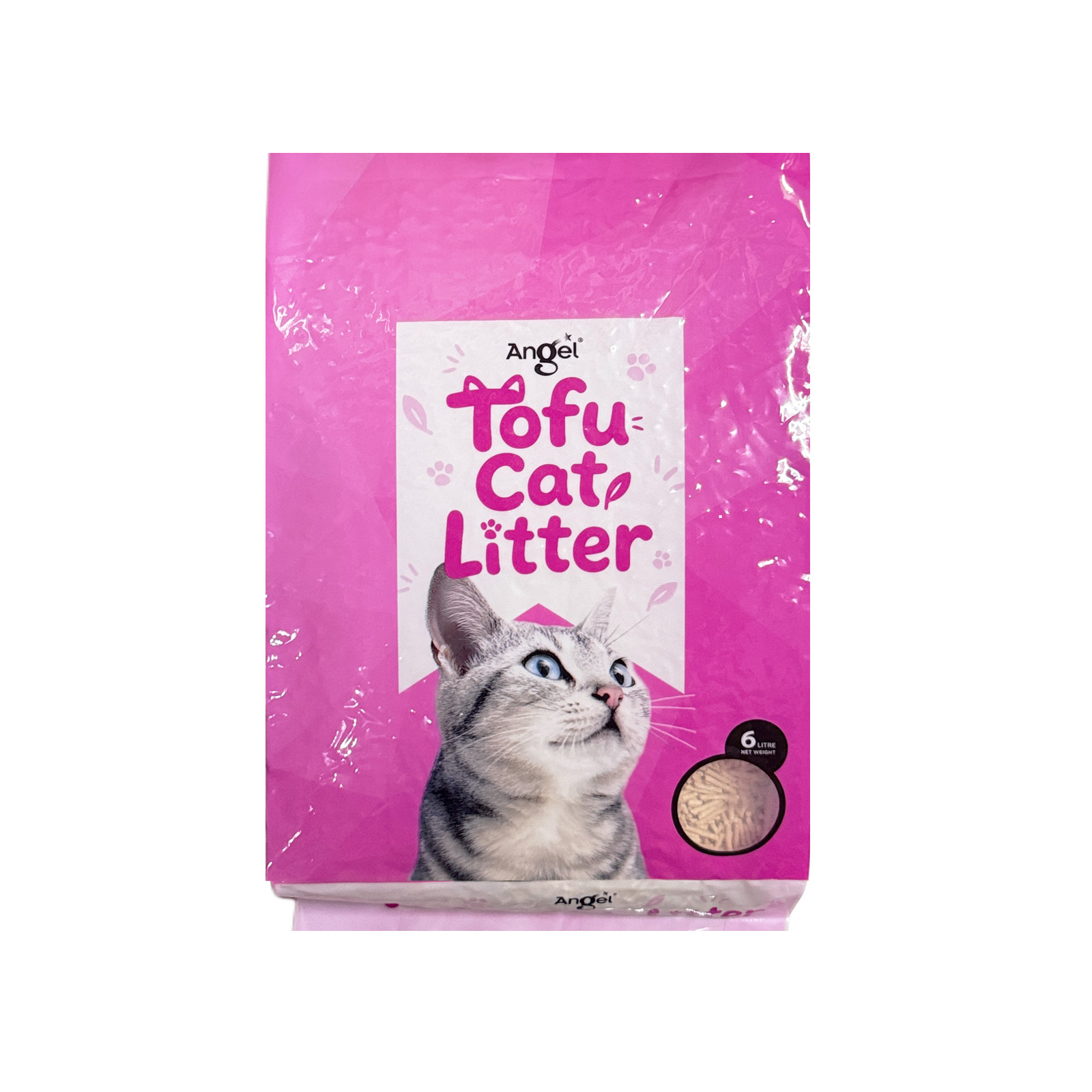 Angel Tofu Cat Litter Unscented 6L Front 8886352104007