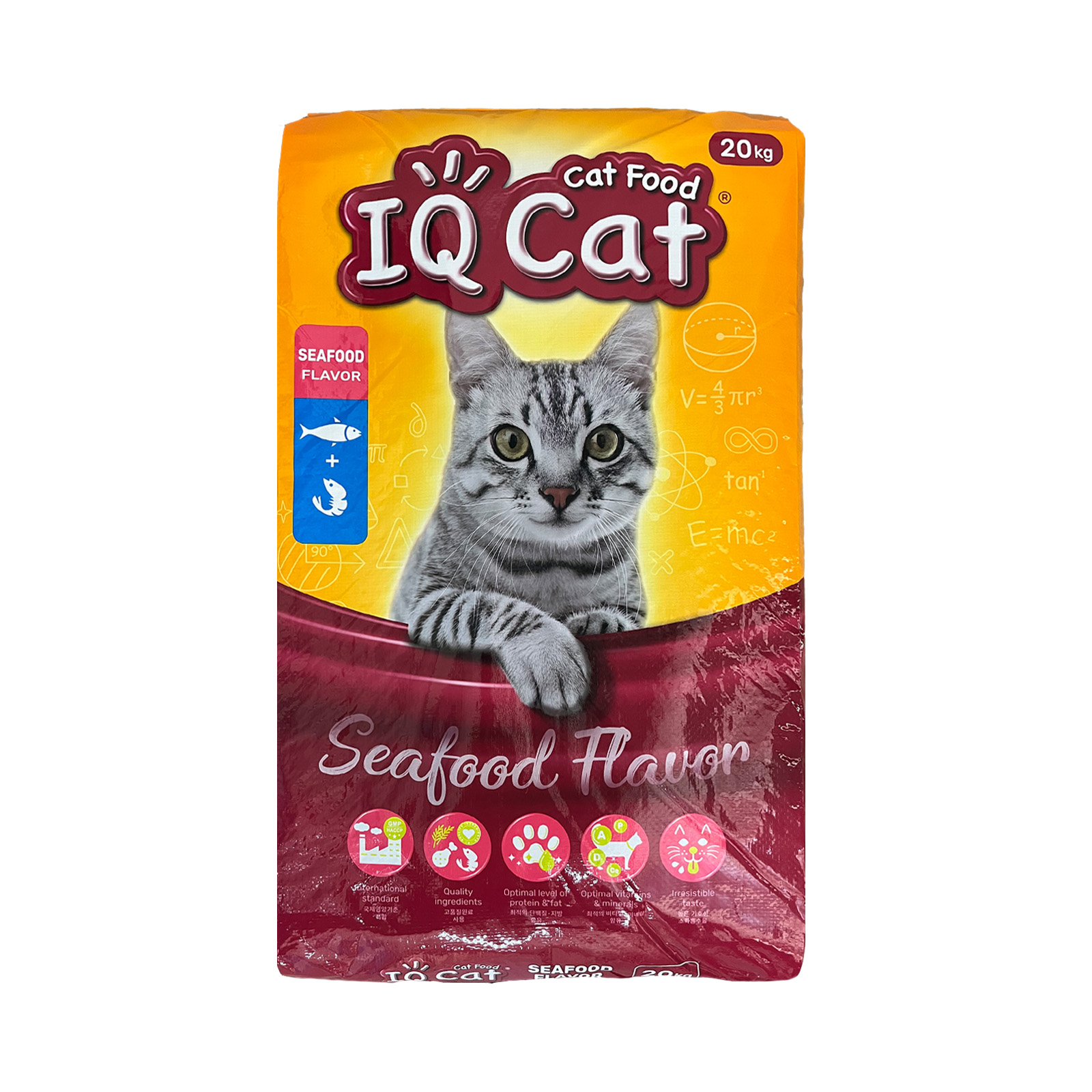 IQ Cat Seafood 20kg Front 8850477029002