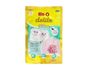 ME-O Delite Pouch Chicken Mousse with Goat Milk Topping Salmon 70g