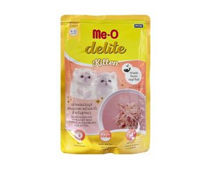 ME-O Delite Pouch Kitten Salmon Mousse with Goat Milk Topping Katsuobushi 70g