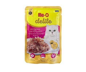 ME-O Delite Pouch Tuna with Bonito in Jelly