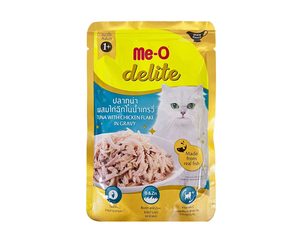 ME-O Delite Pouch Tuna with Chicken in Gravy 70g