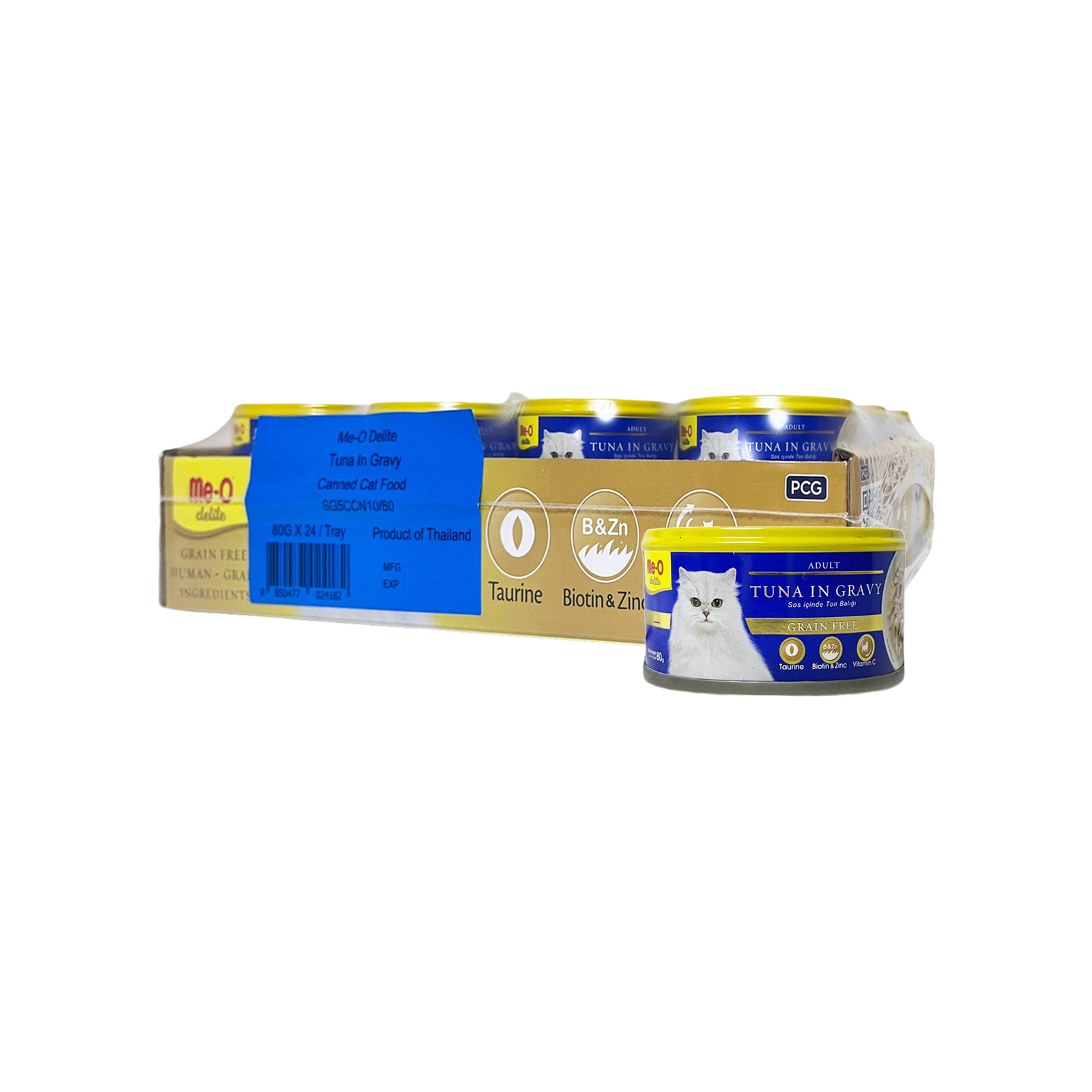 ME O Delite Adult Cat Tuna In Gravy 80g CTN 8850477024182