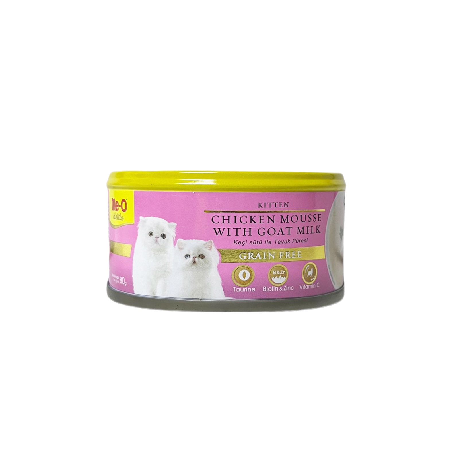 ME O Delite Kitten Chicken Mousse With Goat Milk 80g Front 8850477024151