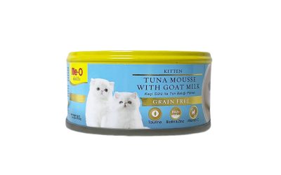 ME-O Delite can food Kitten Tuna Mousse with Goat Milk 80g