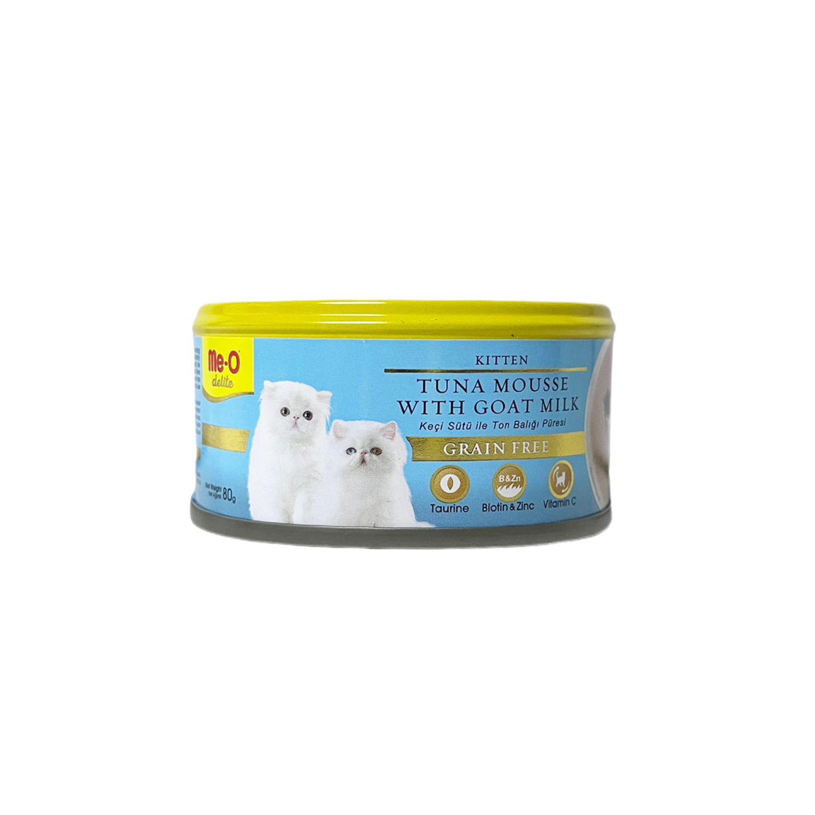 ME O Delite Kitten Tuna Mousse With Goat Milk 80g Front 8850477024144
