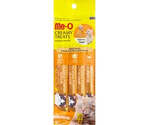 Me-O Creamy Treats Chicken and Pumpkin (15g x 4 Sachets)