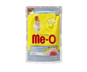 Me-O Pouch Adult Chicken With Rice And Tuna 80g