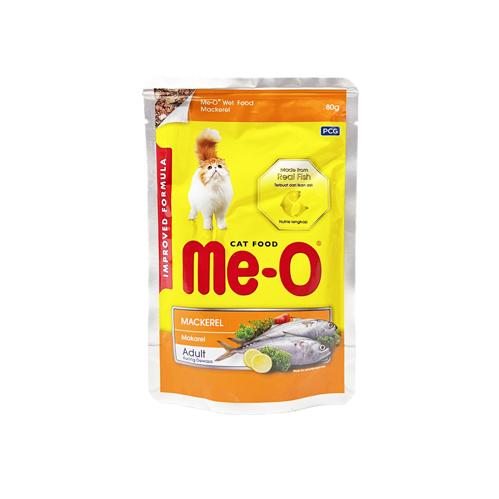 Me O Pouch Adult Mackerel 80g Front 8850477026759