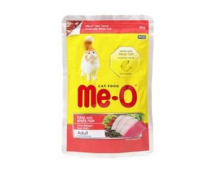 Me-O Pouch Adult Tuna with White Fish 80g