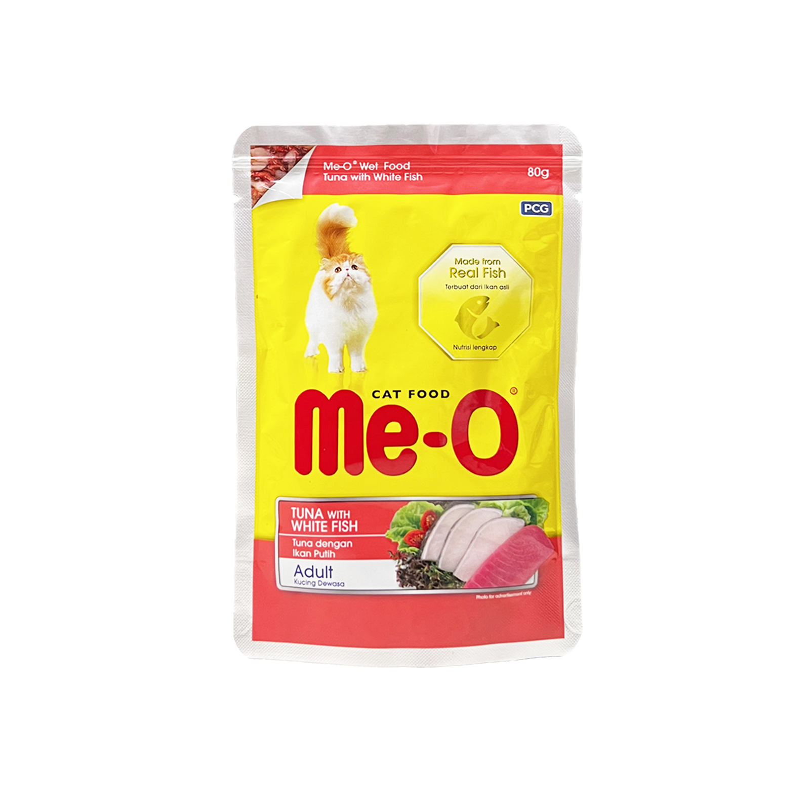 Me O Pouch Adult Tuna With White Fish 80g Front 8850477017245