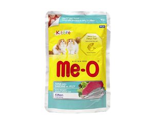 Me-O Pouch Kitten Tuna With Sardine in Jelly 80g