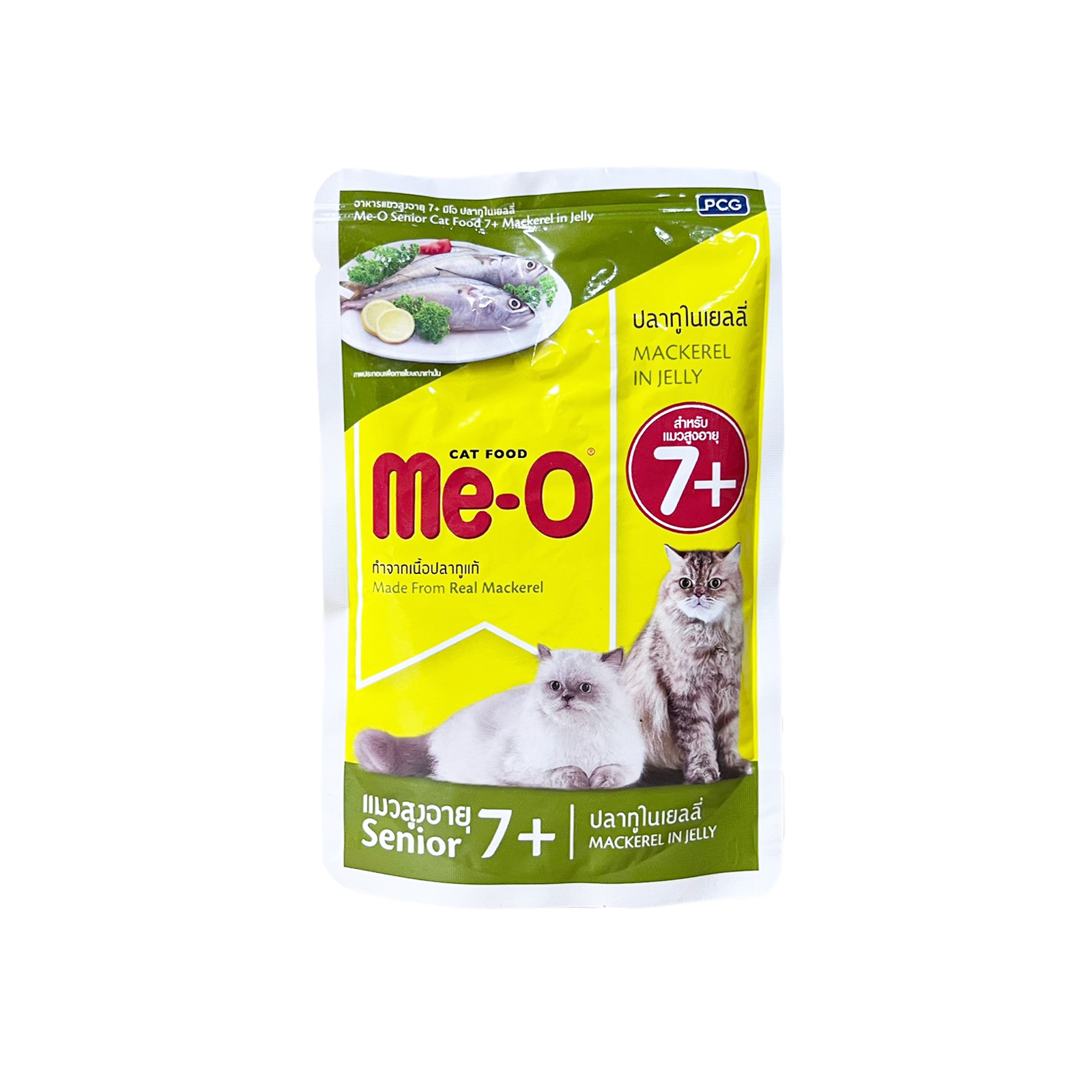 Me O Pouch Mackerel In Jelly Senior Cat 80g Front 8850477006720