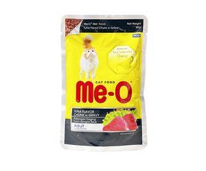 Me-O Pouch Adult Tuna Chunk in Gravy 80g