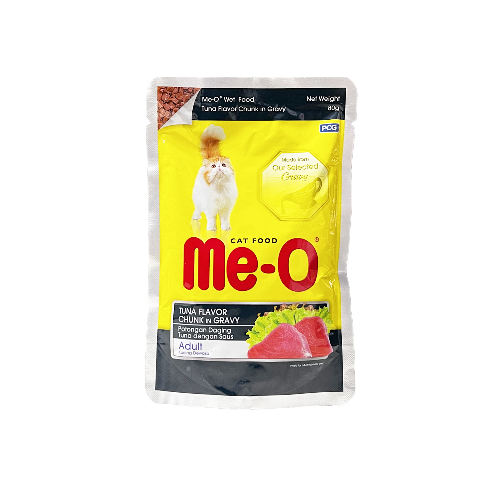 Me O Pouch Tuna Chunk In Gravy 80g Front 8850477028555
