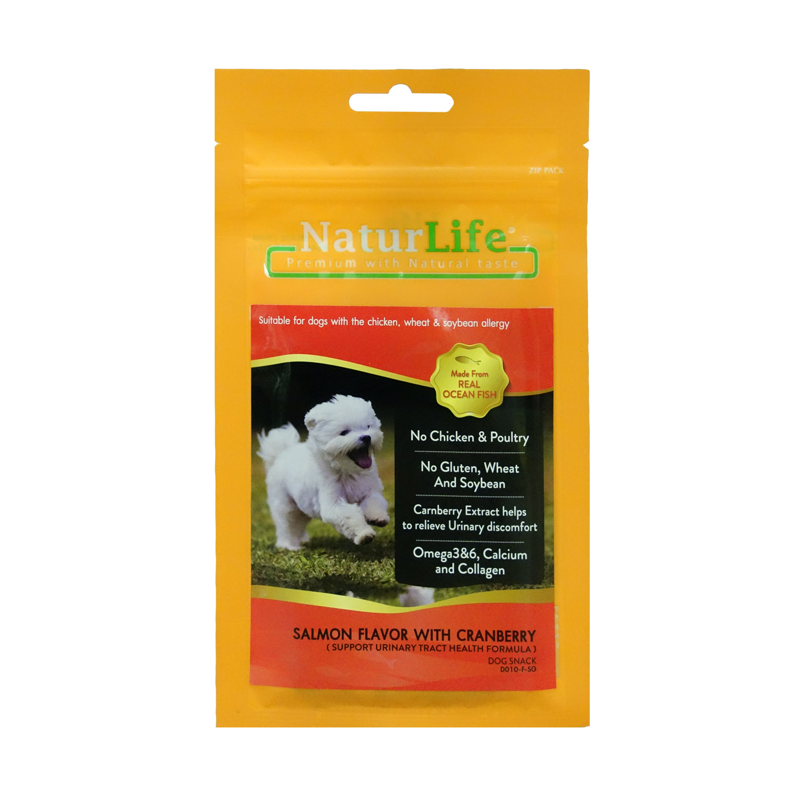 NaturLife Salmon With Cranberry Dog Treat 8859213900391 Front NEW