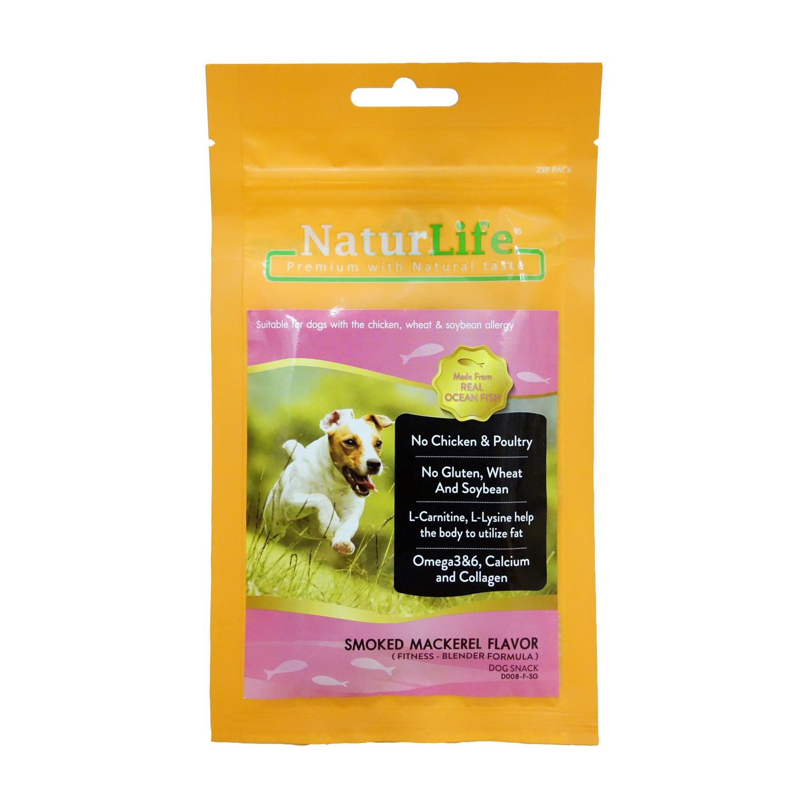 NaturLife Smoked Mackerel Dog Treat 8859213900247 Front NEW