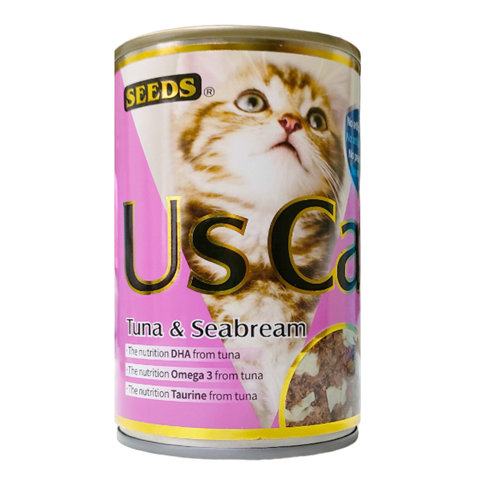 US Cat Tuna And Seabream 400g Front 4719865829799