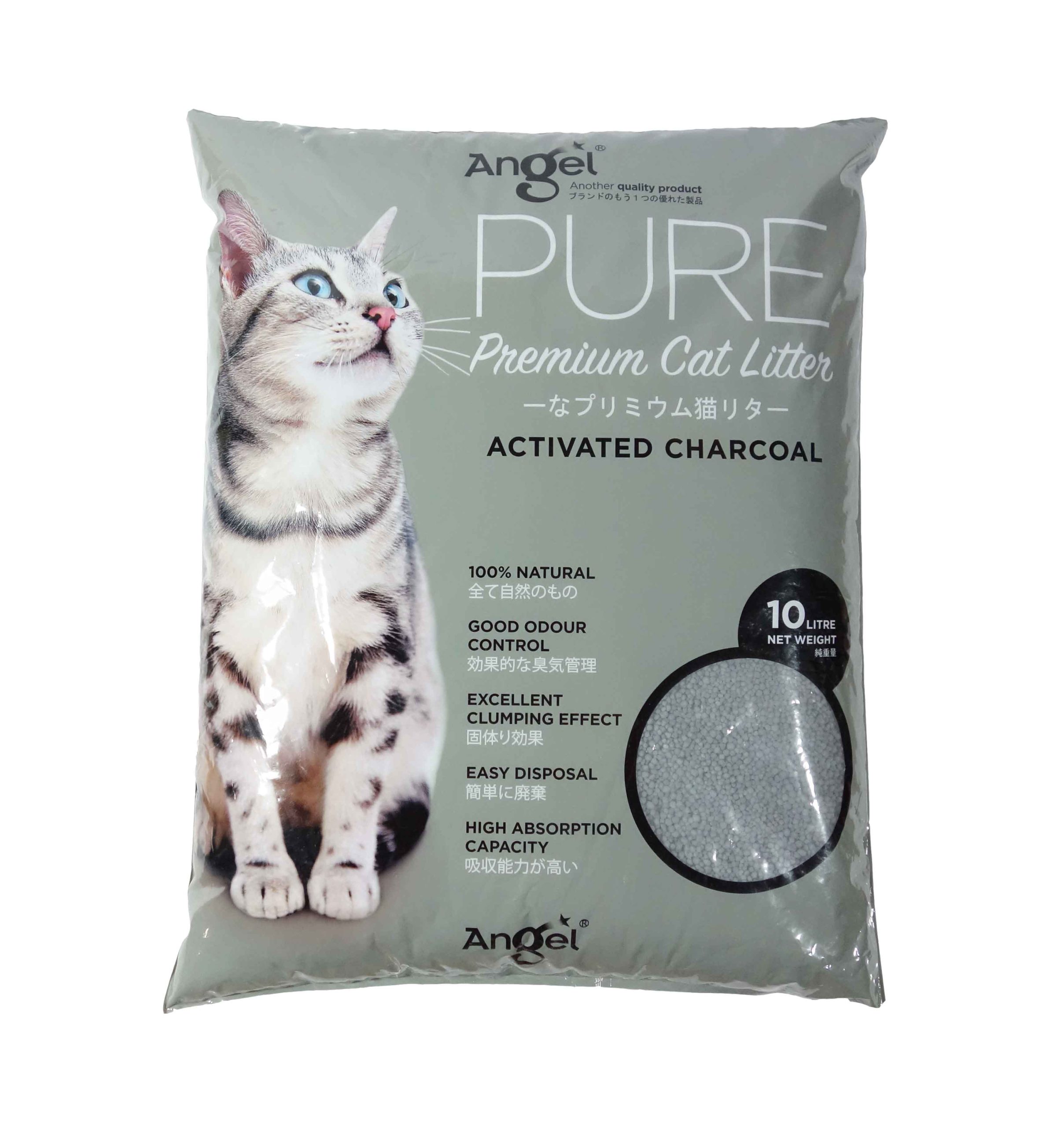Angel Pure Premium Cat Litter Activated Charcoal 8886352103123