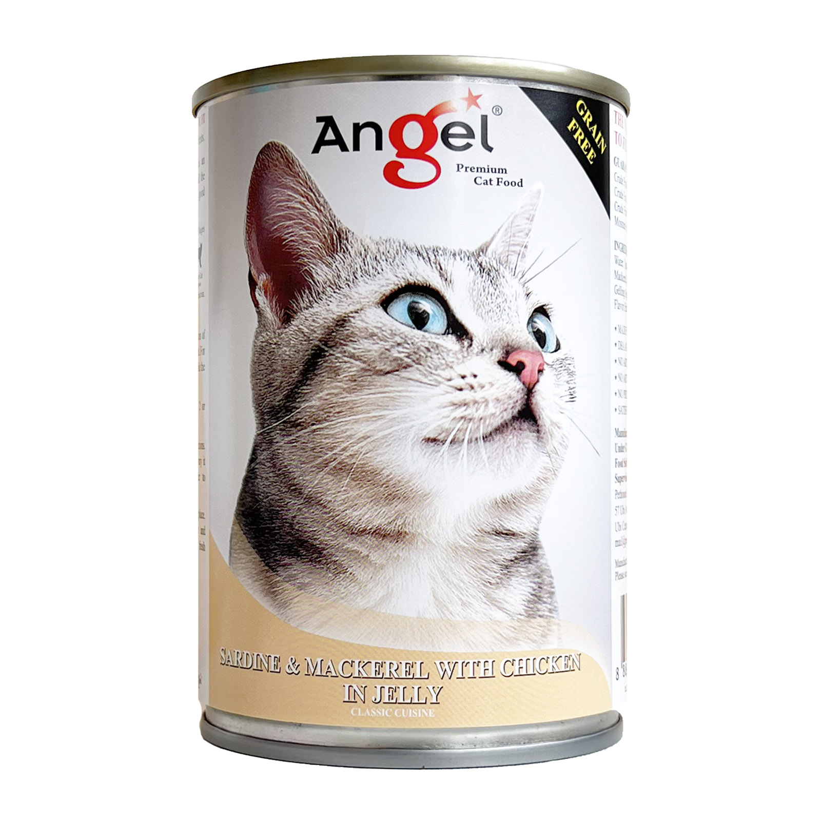 Angel Sardine And Mackerel With Chicken In Jelly 400g New Front_8886352120311